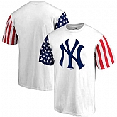 Men's New York Yankees Fanatics Branded Stars & Stripes T-Shirt White FengYun,baseball caps,new era cap wholesale,wholesale hats